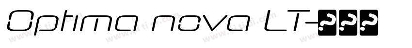 Optima nova LT字体转换